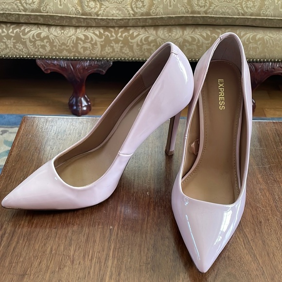 Express Shoes - EXPRESS LIGHT PINK PATENT LEATHER PUMPS HEELS 7.5 WORN ONCE